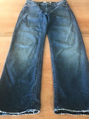 Mother Superior The Kick It Jeans Women 29 Blue High Rise Medium Wash Stretch